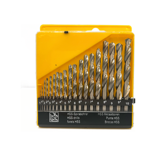 19 Piece HSS Drill Bit Set