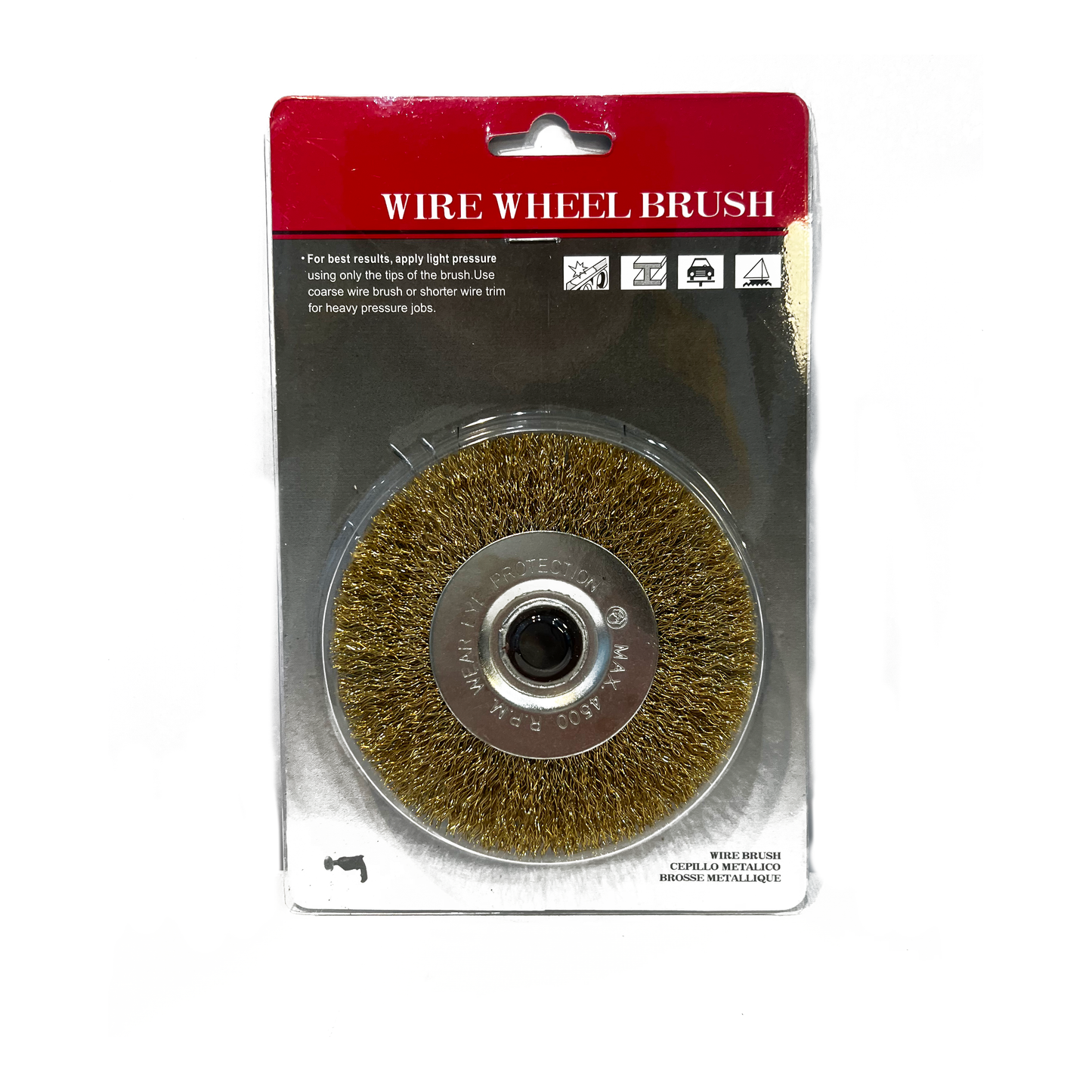 4" Wheel Brush (Crimped Wire)