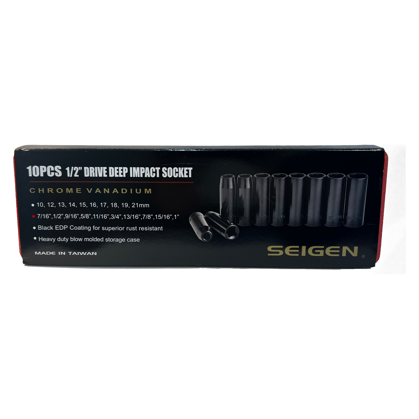 1/2" Deep Impact Socket Set (SAE)
