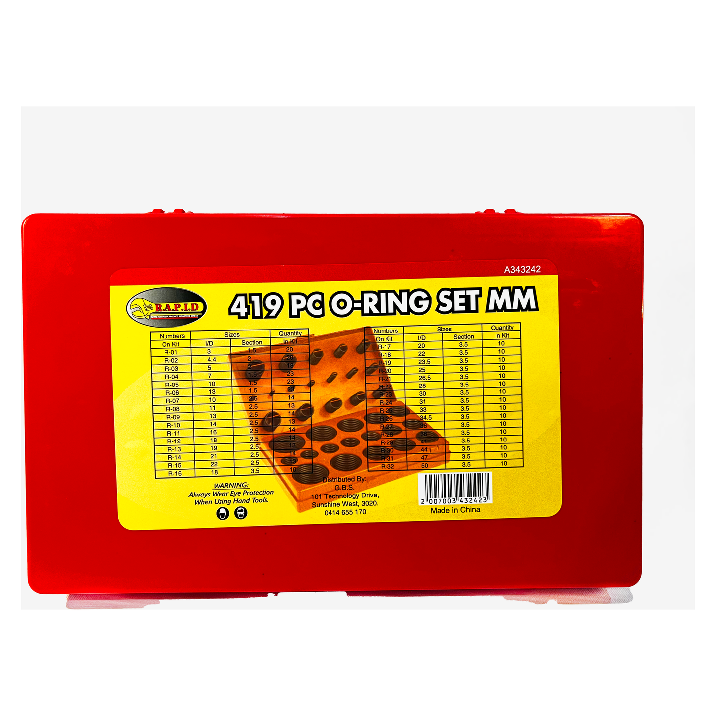 419 piece O-Ring Set MM