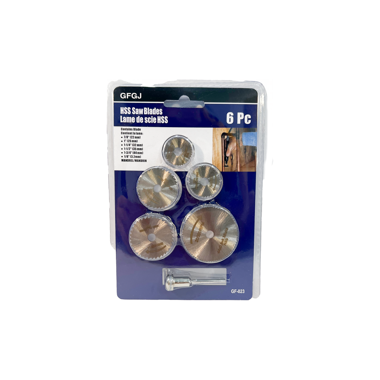 6 piece HSS Saw Blades